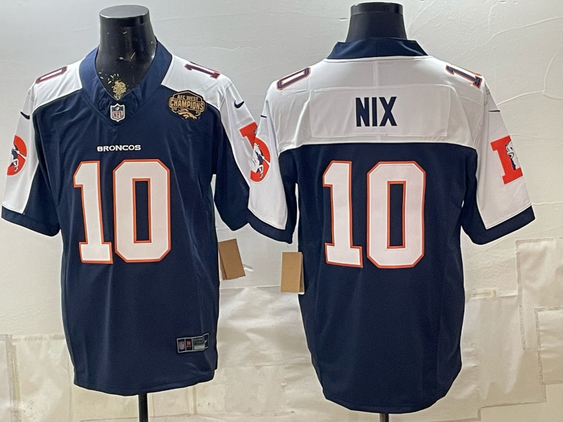 Men 2026 Denver Broncos #10 Nix blue Nike Limited NFL Jersey 0901004->denver broncos->NFL Jersey
